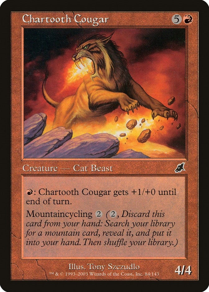 Image for Chartooth Cougar (Scourge) (84) - Magic: The Gathering