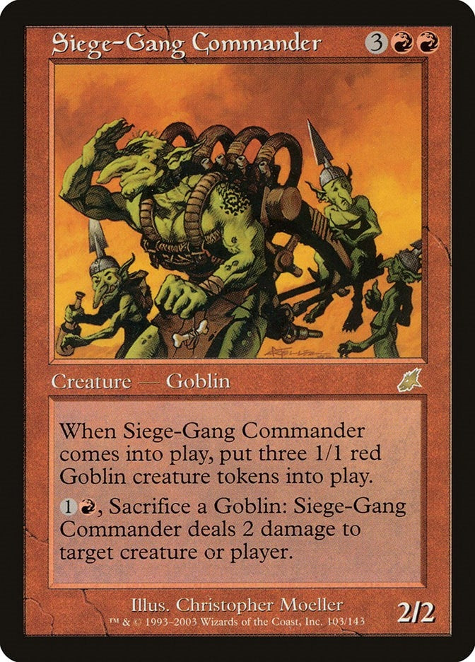 Image for Siege-Gang Commander (Scourge) (103) - Magic: The Gathering