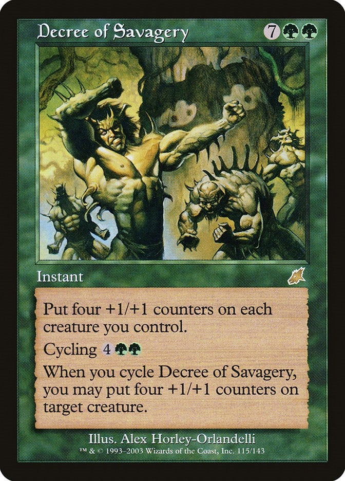Image for Decree of Savagery (Scourge) (115) - Magic: The Gathering