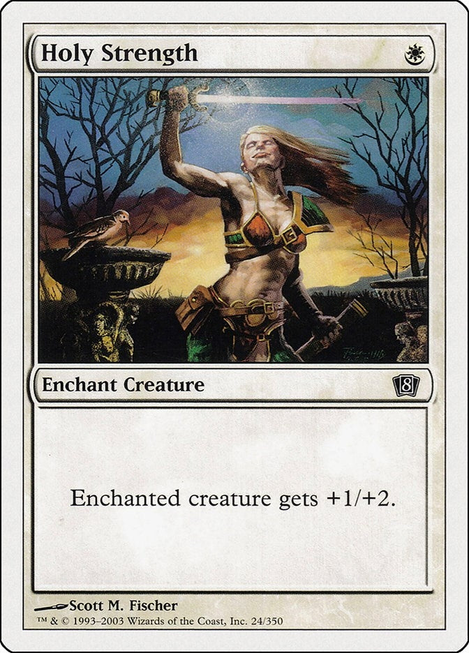 Image for Holy Strength (8th Edition) (24) - Magic: The Gathering