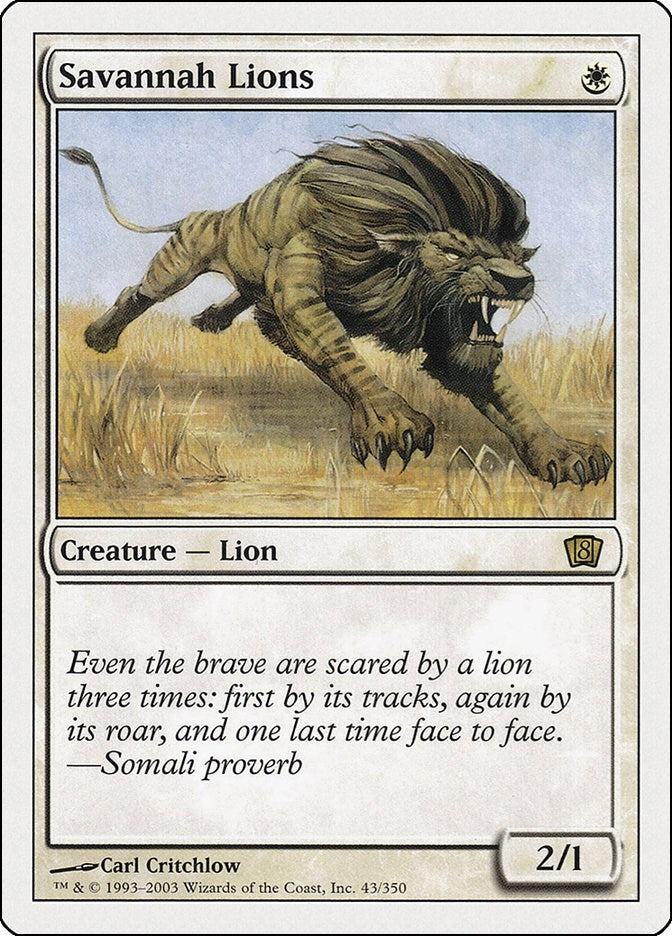 Image for Savannah Lions (8th Edition) (43) - Magic: The Gathering