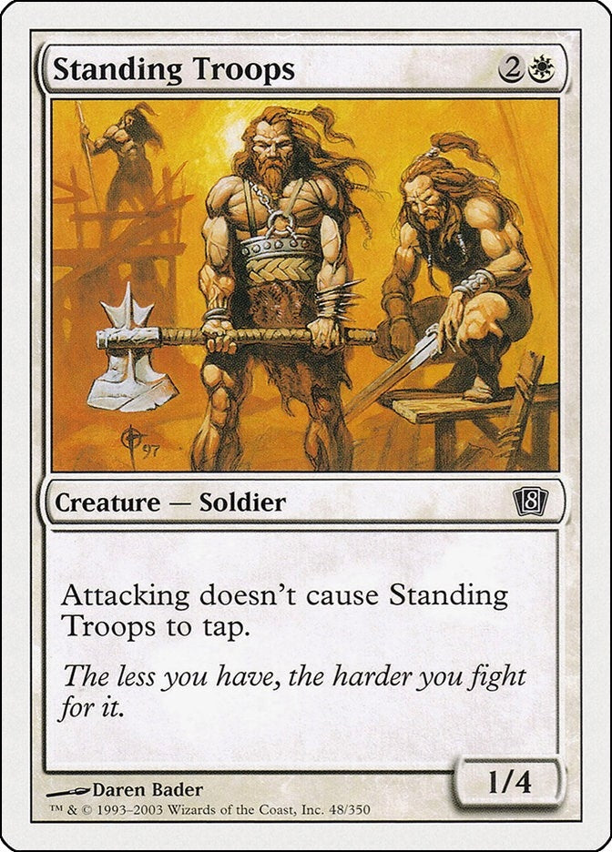 Image for Standing Troops (8th Edition) (48) - Magic: The Gathering