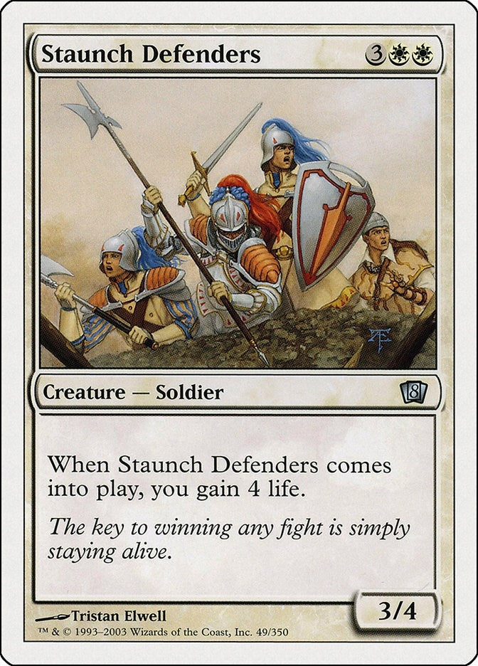 Image for Staunch Defenders (8th Edition) (49) - Magic: The Gathering