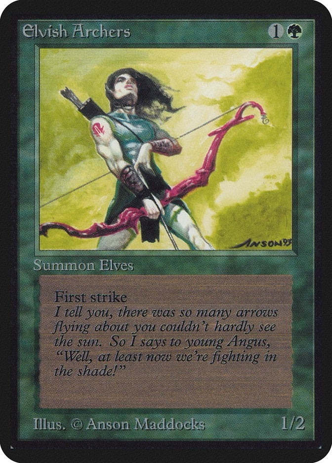 Image for Elvish Archers (Alpha Edition) - Magic: The Gathering