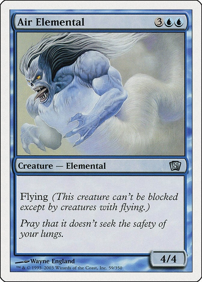 Image for Air Elemental (8th Edition) (59) - Magic: The Gathering