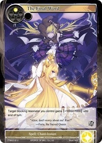 Image for The Final Word (The Twilight Wanderer) (TTW-016) - Force of Will