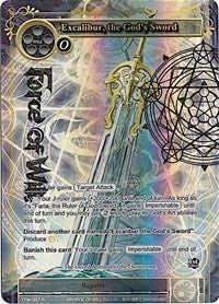 Image for Excalibur, the God's Sword (Full Art) (The Twilight Wanderer) (TTW-097) - Force of Will