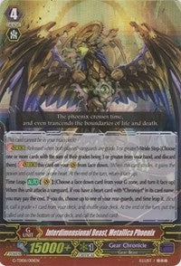 Image for Interdimensional Beast, Metallica Phoenix (RRR Foil) (G-TD06: Rallying Call of the Interspectral Dragon) (G-TD06/001EN) - Cardfight Vanguard