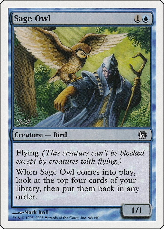 Image for Sage Owl (8th Edition) (98) - Magic: The Gathering