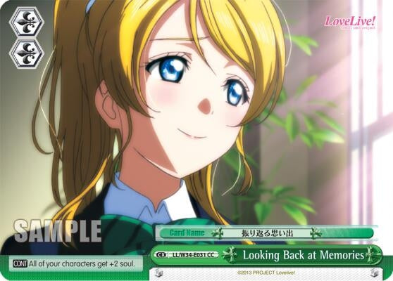 Image for Looking Back at Memories (Love Live! Vol. 2) (LL/W34-E031 CC) - Weiss Schwarz
