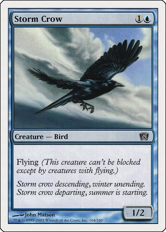Image for Storm Crow (8th Edition) (104) - Magic: The Gathering