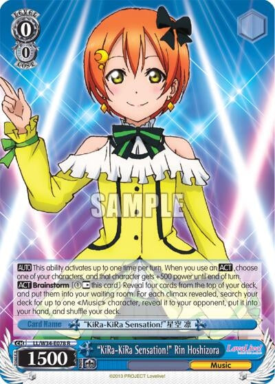 Image for "KiRa-KiRa Sensation!" Rin Hoshizora (Love Live! Vol. 2) (LL/W34-E078 R) - Weiss Schwarz