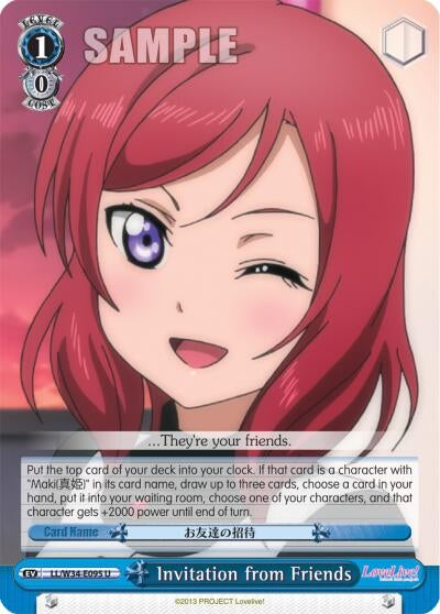 Image for Invitation from Friends (Love Live! Vol. 2) (LL/W34-E095 U) - Weiss Schwarz