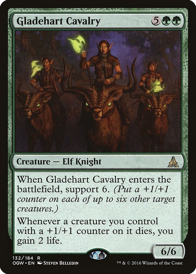 Image for Gladehart Cavalry (Oath of the Gatewatch) (132) - Magic: The Gathering