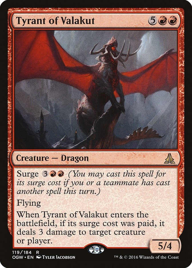 Image for Tyrant of Valakut (Oath of the Gatewatch) (119) - Magic: The Gathering