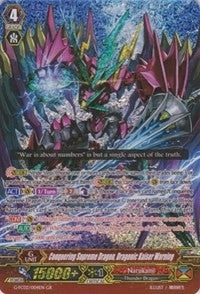 Image for Conquering Supreme Dragon, Dragonic Kaiser Warning (G-FC02: Fighter's Collection 2015 Winter) (G-FC02/004EN) - Cardfight Vanguard