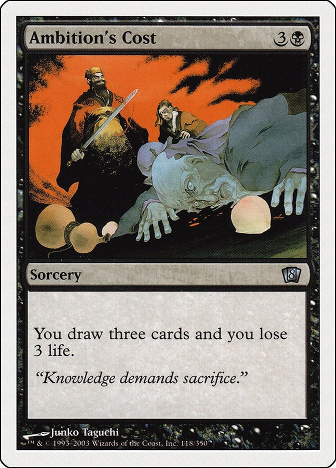 Image for Ambition's Cost (8th Edition) (118) - Magic: The Gathering