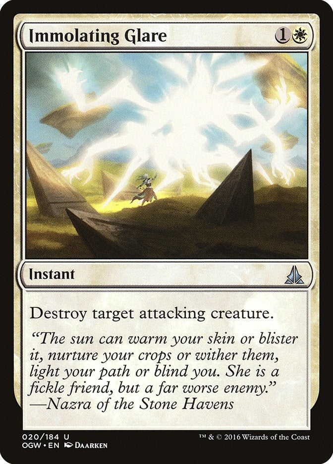 Image for Immolating Glare (Oath of the Gatewatch) (20) - Magic: The Gathering