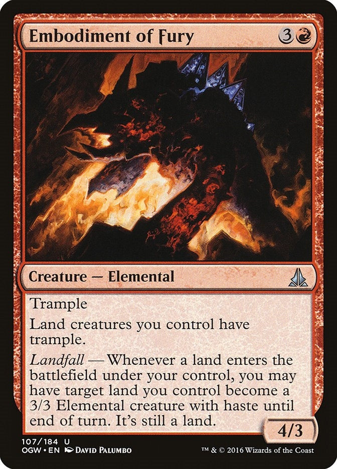Image for Embodiment of Fury (Oath of the Gatewatch) (107) - Magic: The Gathering