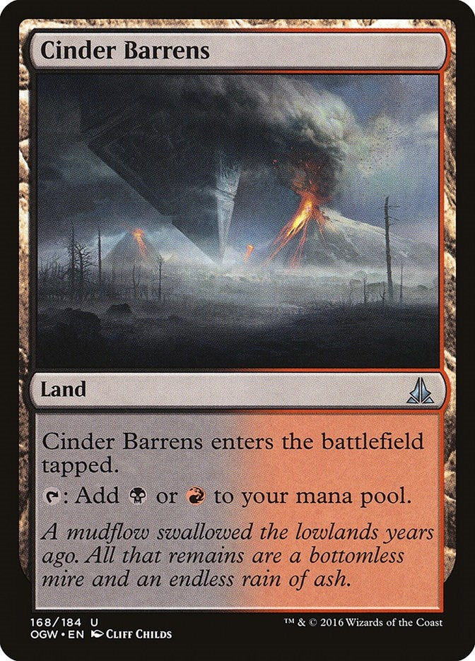 Image for Cinder Barrens (Oath of the Gatewatch) (168) - Magic: The Gathering