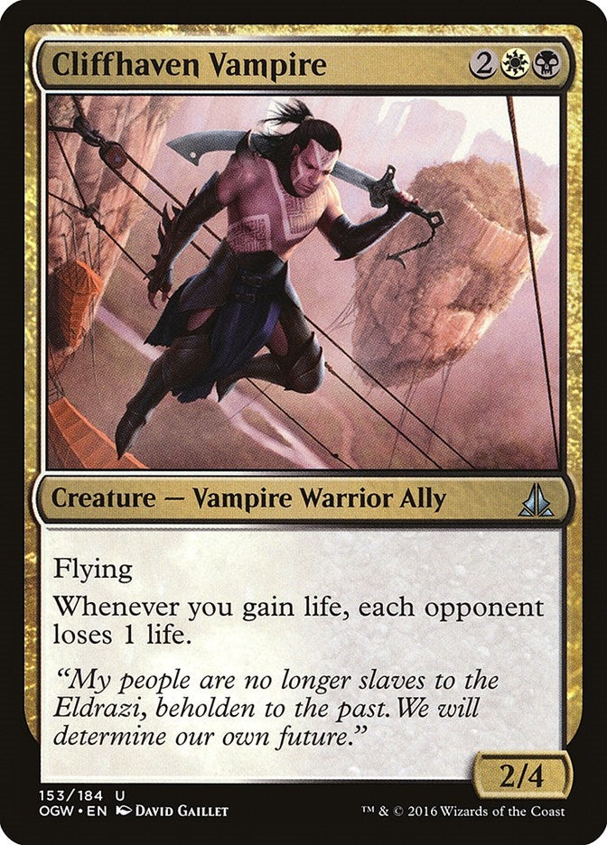 Image for Cliffhaven Vampire (Oath of the Gatewatch) (153) - Magic: The Gathering