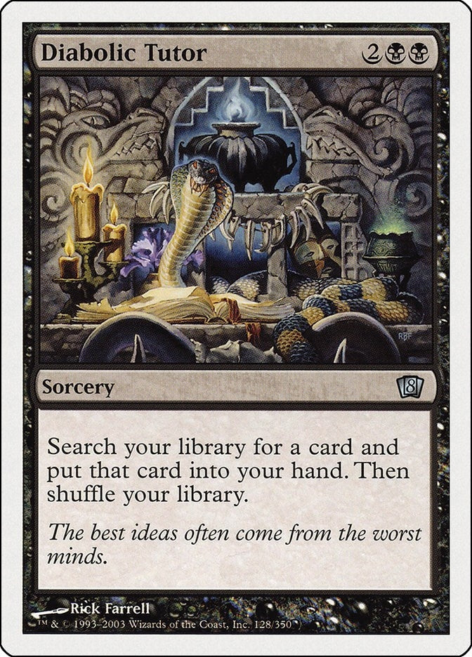 Image for Diabolic Tutor (8th Edition) (128) - Magic: The Gathering