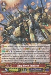 Image for Fiery March Colossus (Moonlit Dragonfang) (G-BT05/040EN) - Cardfight Vanguard