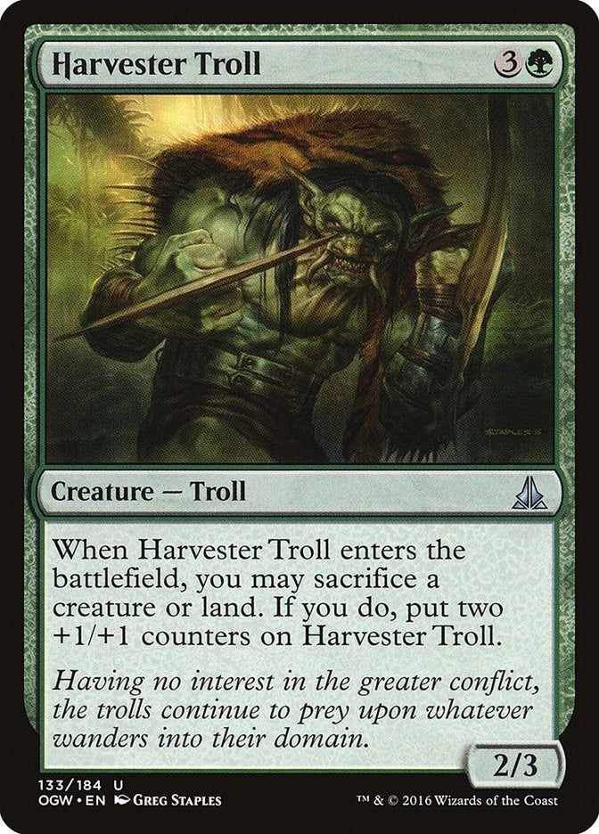 Image for Harvester Troll (Oath of the Gatewatch) (133) - Magic: The Gathering