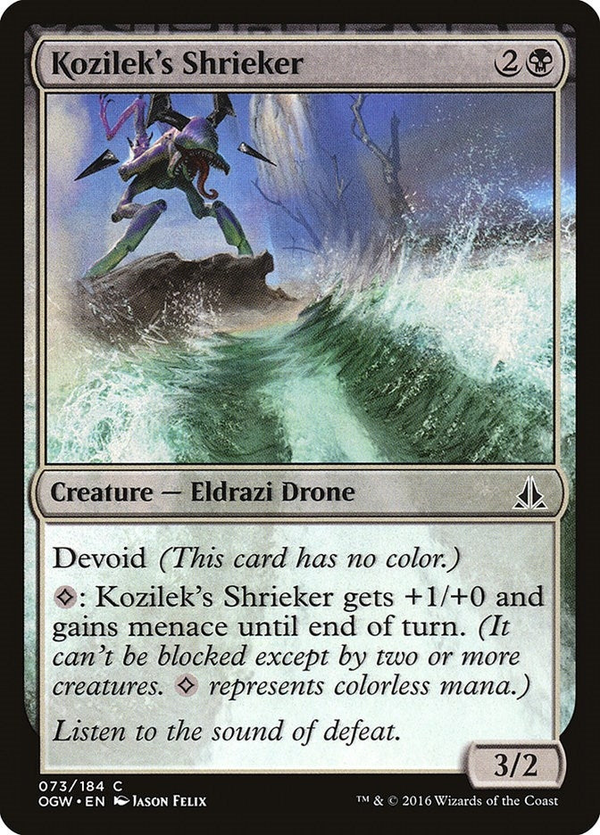 Image for Kozilek's Shrieker (Oath of the Gatewatch) (73) - Magic: The Gathering