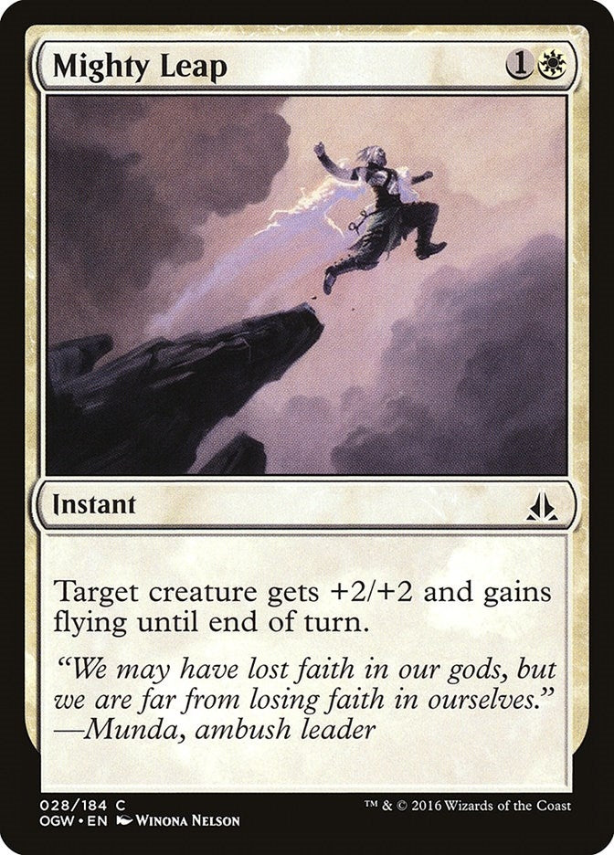 Image for Mighty Leap (Oath of the Gatewatch) (28) - Magic: The Gathering