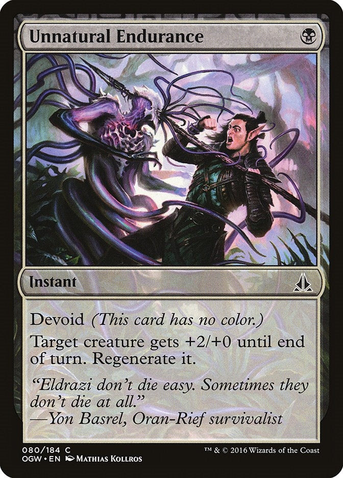 Image for Unnatural Endurance (Oath of the Gatewatch) (80) - Magic: The Gathering