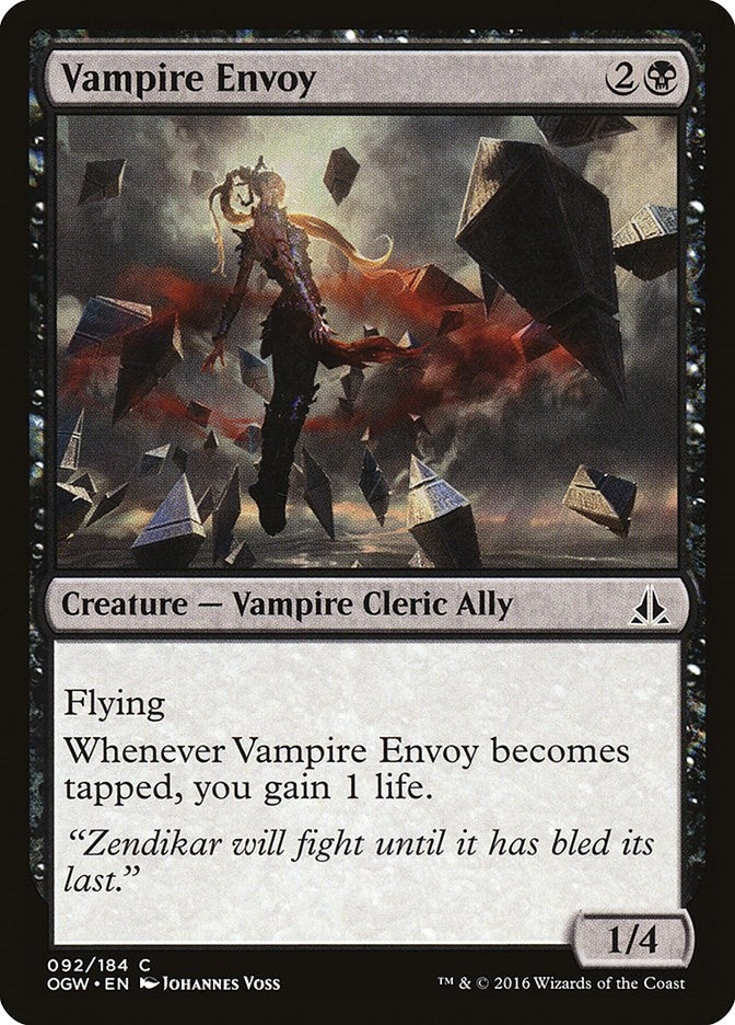Image for Vampire Envoy (Oath of the Gatewatch) (92) - Magic: The Gathering