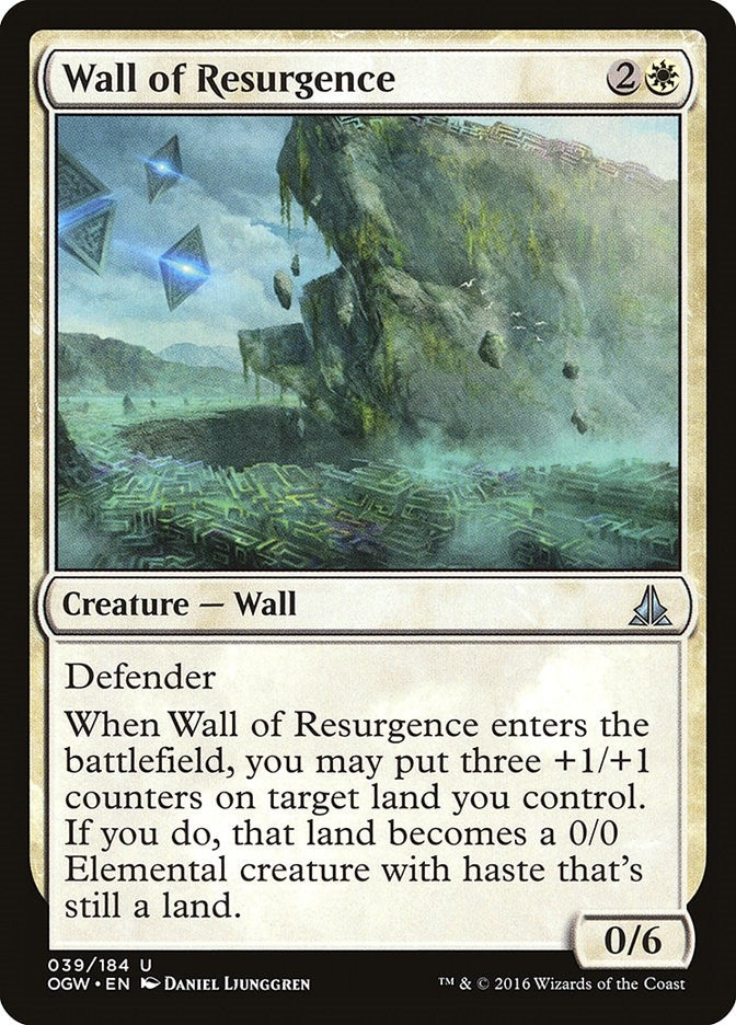 Image for Wall of Resurgence (Oath of the Gatewatch) (39) - Magic: The Gathering
