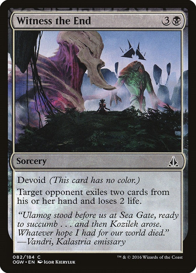 Image for Witness the End (Oath of the Gatewatch) (82) - Magic: The Gathering
