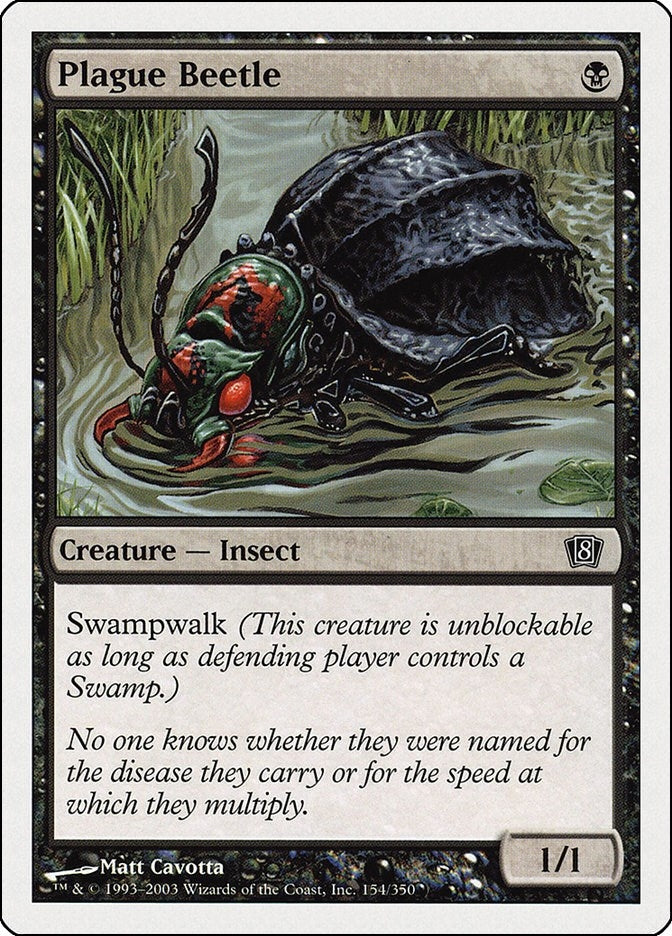 Image for Plague Beetle (8th Edition) (154) - Magic: The Gathering