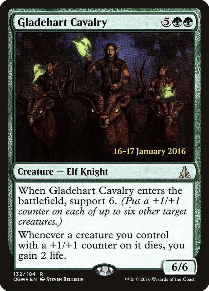 Image for Gladehart Cavalry (Prerelease Cards) (132) - Magic: The Gathering