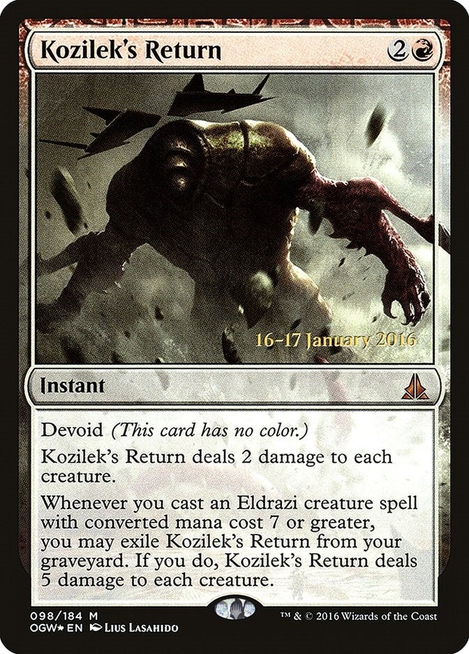 Image for Kozilek's Return (Prerelease Cards) (98) - Magic: The Gathering