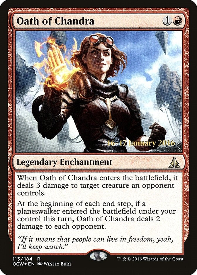 Image for Oath of Chandra (Prerelease Cards) (113) - Magic: The Gathering