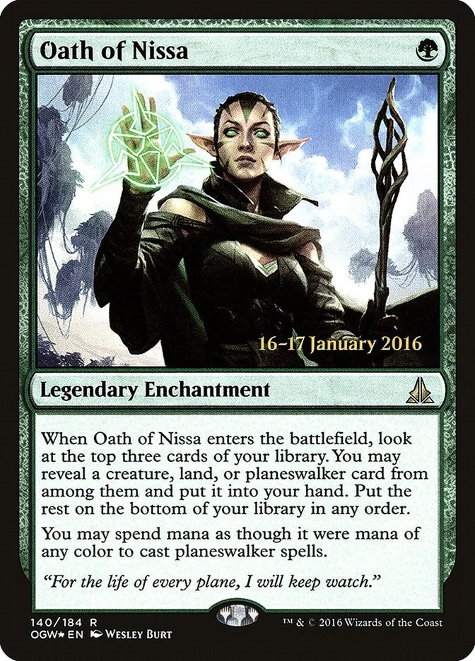Image for Oath of Nissa (Prerelease Cards) (140) - Magic: The Gathering