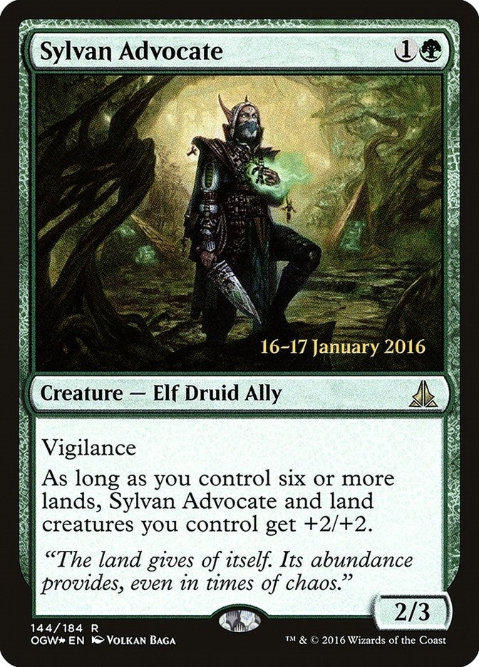 Image for Sylvan Advocate (Prerelease Cards) (144) - Magic: The Gathering