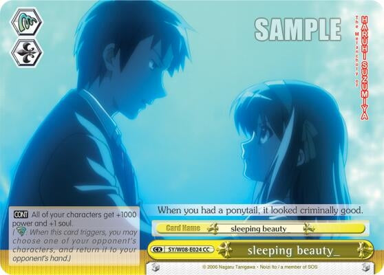 Image for sleeping beauty_ (The Melancholy of Haruhi Suzumiya) (SY/W08-E024 CC) - Weiss Schwarz