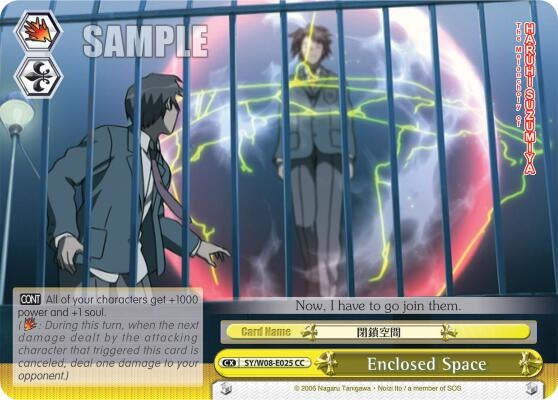 Image for Enclosed Space (The Melancholy of Haruhi Suzumiya) (SY/W08-E025 CC) - Weiss Schwarz