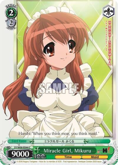 Image for Miracle Girl, Mikuru (The Melancholy of Haruhi Suzumiya) (SY/W08-E044 C) - Weiss Schwarz