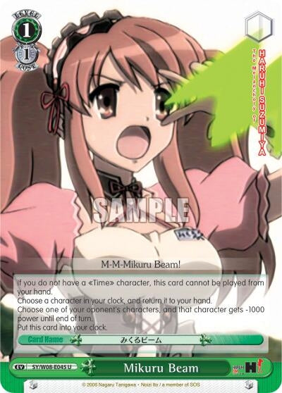 Image for Mikuru Beam (The Melancholy of Haruhi Suzumiya) (SY/W08-E045 U) - Weiss Schwarz