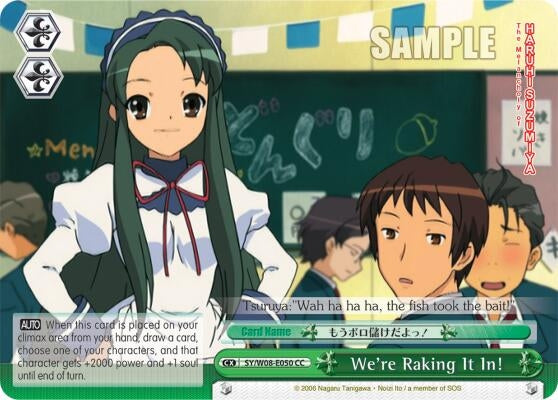 Image for We're Raking It In! (The Melancholy of Haruhi Suzumiya) (SY/W08-E050 CC) - Weiss Schwarz
