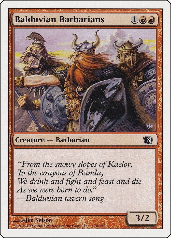 Image for Balduvian Barbarians (8th Edition) (176) - Magic: The Gathering