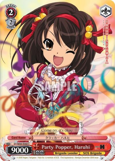 Image for Party Popper, Haruhi (The Melancholy of Haruhi Suzumiya) (SY/W08-E068 C) - Weiss Schwarz