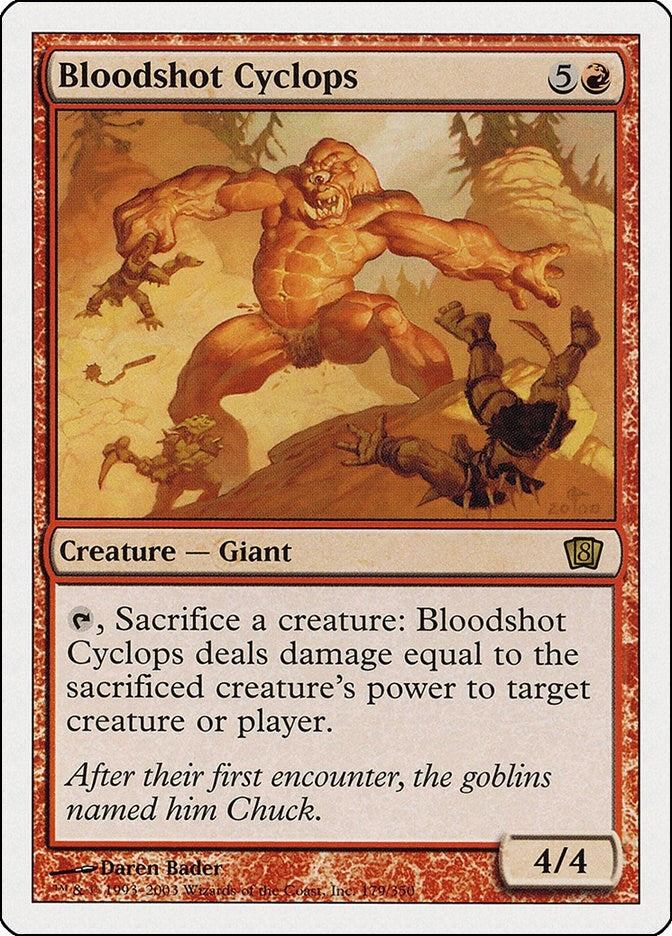 Image for Bloodshot Cyclops (8th Edition) (179) - Magic: The Gathering