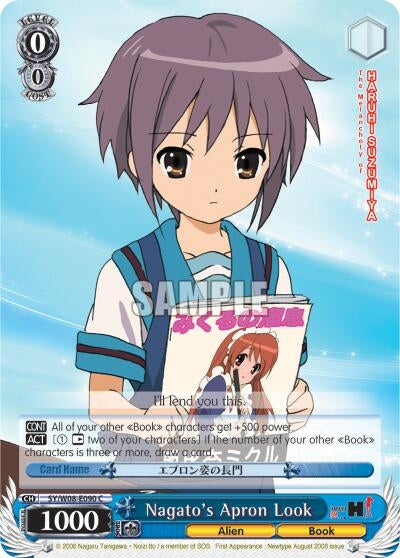Image for Nagato's Apron Look (The Melancholy of Haruhi Suzumiya) (SY/W08-E090 C) - Weiss Schwarz