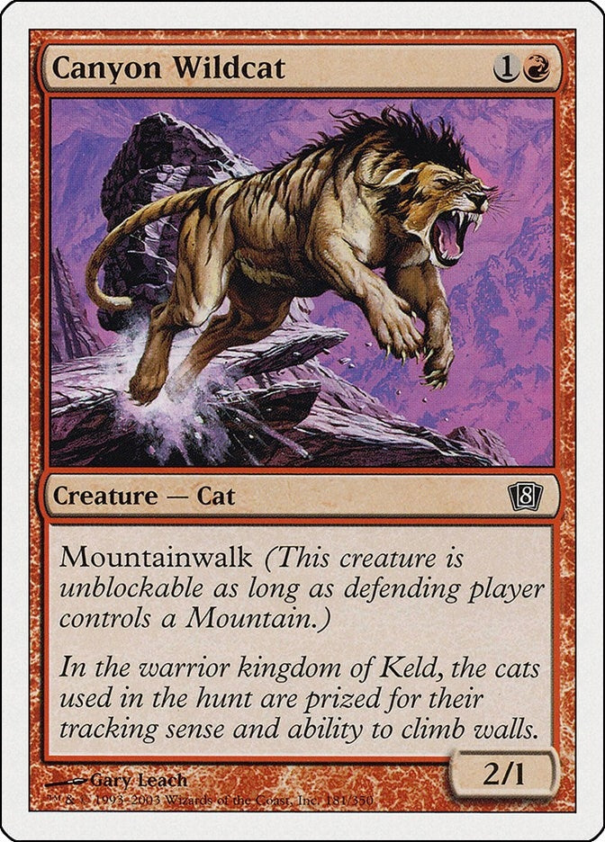 Image for Canyon Wildcat (8th Edition) (181) - Magic: The Gathering